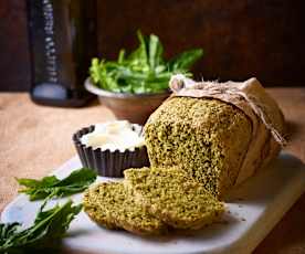 Pan integral de espinacas