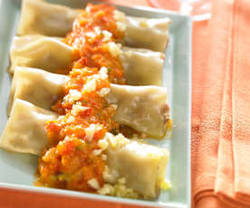 Cannelloni di carne con sugo alle verdure