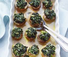 Spinach and Parmesan Stuffed Mushrooms