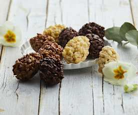 Uova di cioccolato croccanti