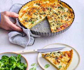 Tarte mâche-ricotta