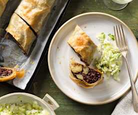 Blunzen-Erdäpfel-Strudel