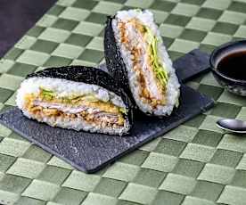 Chicken Katsu Sandwich Sushi (Onigirazu)