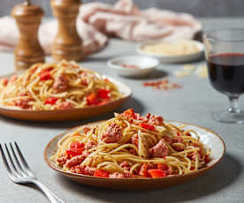 Sausage and Red Pepper Pasta