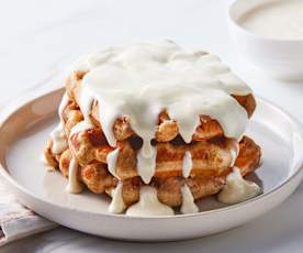 Gaufre aux rouleaux de cannelle