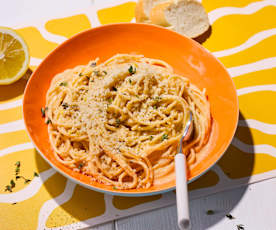 Spaghettini in Zitronenrahm