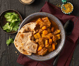 Nyama ya Kupika na Matoke (Geschmortes Rindfleisch mit Kochbananen)