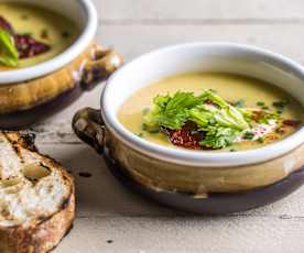 'Chowder' de maïs doux et chorizo