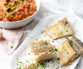 Bacalao con samfaina