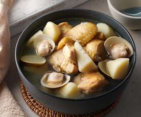 竹筍蛤蜊雞湯