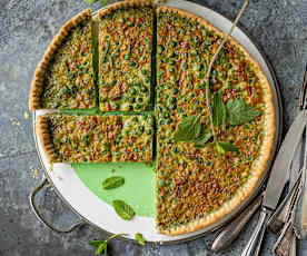 Tarte aux petits pois