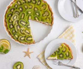 Tarta kokosowa z kiwi (bez pieczenia)