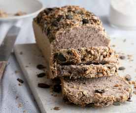 Pan de trigo sarraceno, chía y semillas