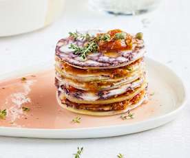 Millefoglie di patate e polpo