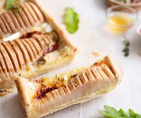 Tarte poire et brie