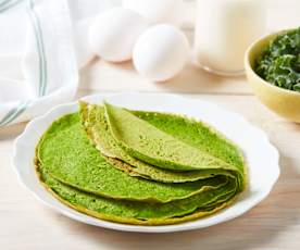 Crêpes vertes du jardin