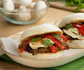 Bao buns vegetarianos