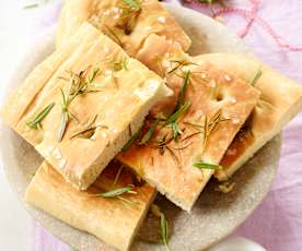 Focaccia mit Rosmarin