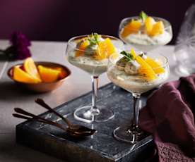 Zitrus-Mousse mit Orangenfilets