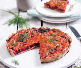 Tarta z botwinką i serem feta