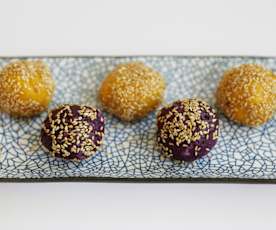 双色黄金芝士薯球