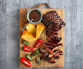 Barbecued pork ribs