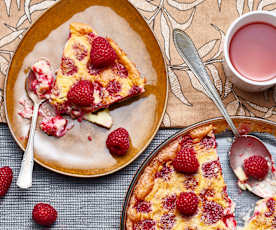 Clafoutis aux framboises