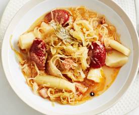 Sauerkrauteintopf mit Pastinake