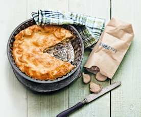 Tourte aux champignons et à l'abondance