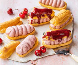 Eclair con ciliege