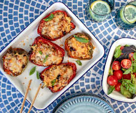 Mediterranean-style stuffed capsicum