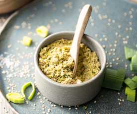 Gomasio di porro verde