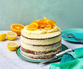 Speedy citrus layered cake