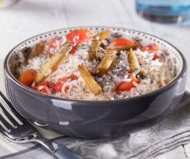 Riso basmati e seitan con citronette al limone