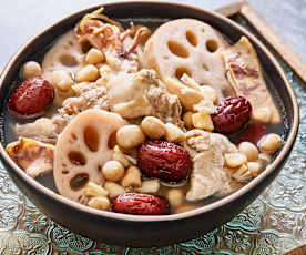 Lotus Root Peanut Pork Rib Soup