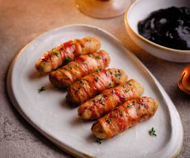 Pigs in Blankets with Black Garlic Ketchup