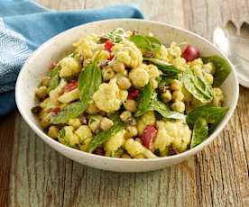 Curried Cauliflower and Chickpea Salad