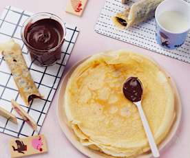 Crêpes fourrées choco-noisette