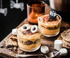 Tiramisu au potimarron et cookies au chocolat