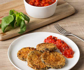 Berenjenas crujientes con salsa de tomate (HESTAN CUE)