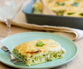 Ricotta, mint and zucchini lasagne