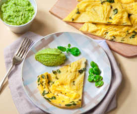 Frittata con battuto di fave