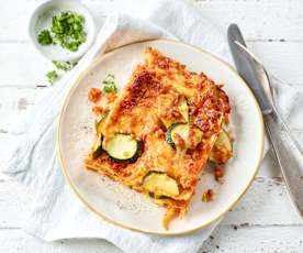 Zucchini-Käse-Lasagne