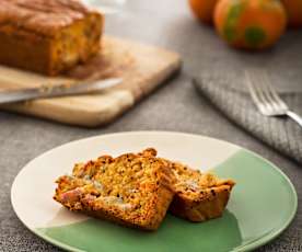 Cake de tomates secos, gorgonzola y beicon