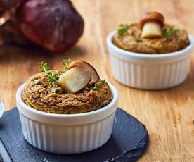 Soufflé ai funghi e formaggi a Varoma