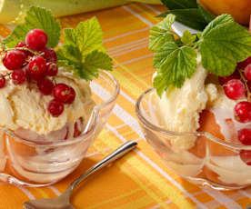 Coppa gelato alla pesca