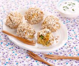 Boulettes de légumes aux lentilles corail