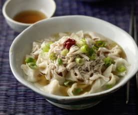 Korean Chicken Noodle Soup (Kal-guksu)