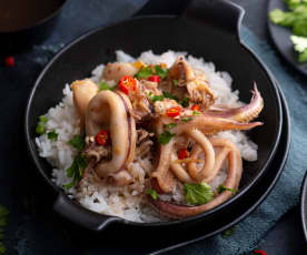 Squid with Ginger and Soy