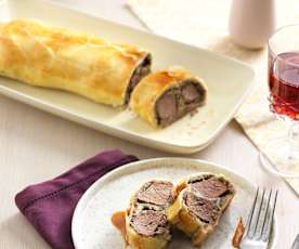 Rehrücken im Blätterteig